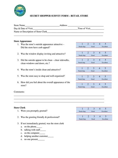 secret shopper survey schedule time.